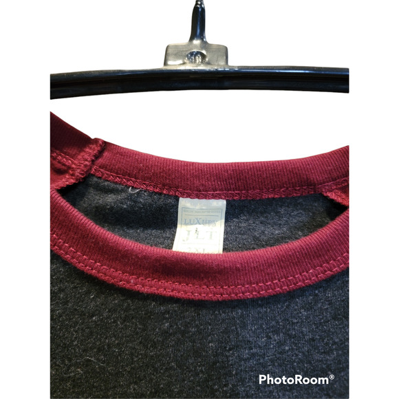 Luxury Top Baseball Style Tunic TShirt Sz2XL Round Neck - Picture 3 of 3